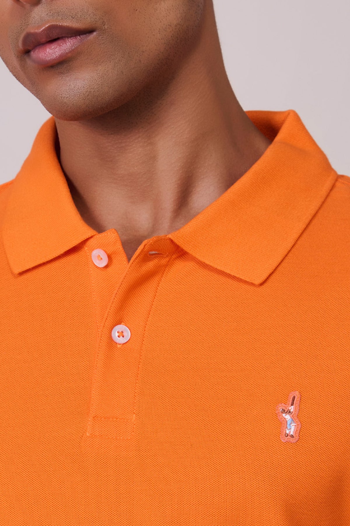 SNCC Orange Supima Pique Knit Shirt