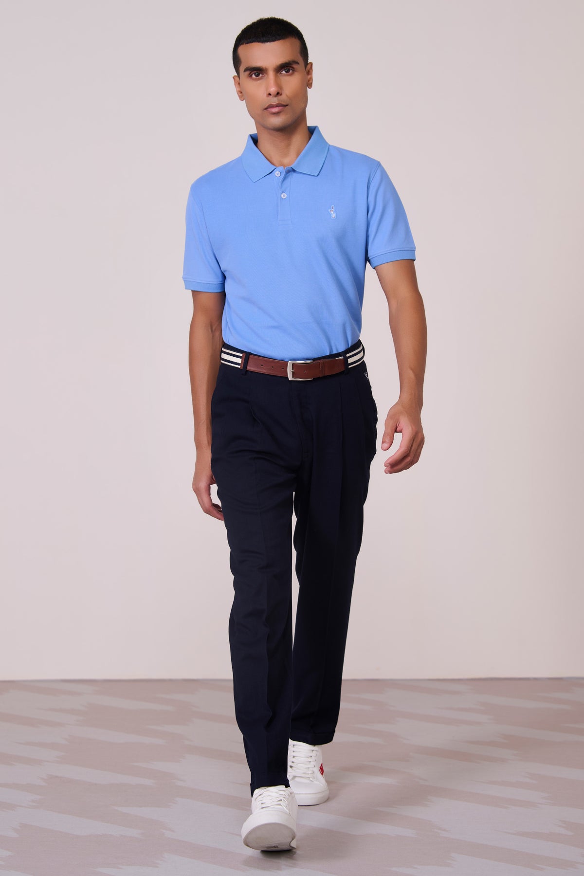 SNCC Slate Blue Supima Pique Knit Shirt