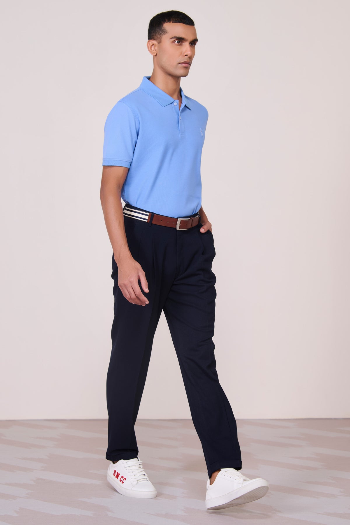 SNCC Slate Blue Supima Pique Knit Shirt