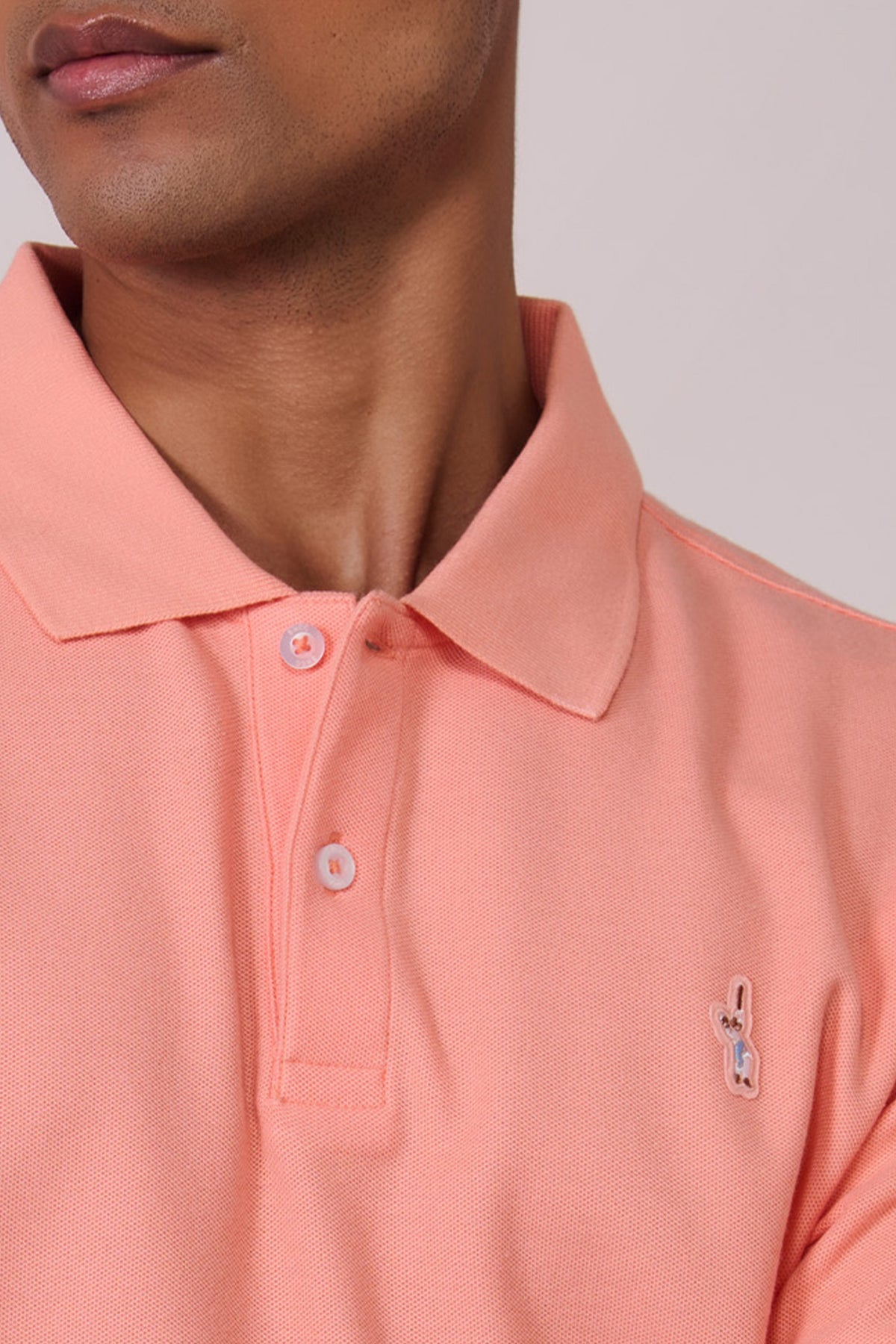 SNCC Peach Supima Pique Knit Shirt