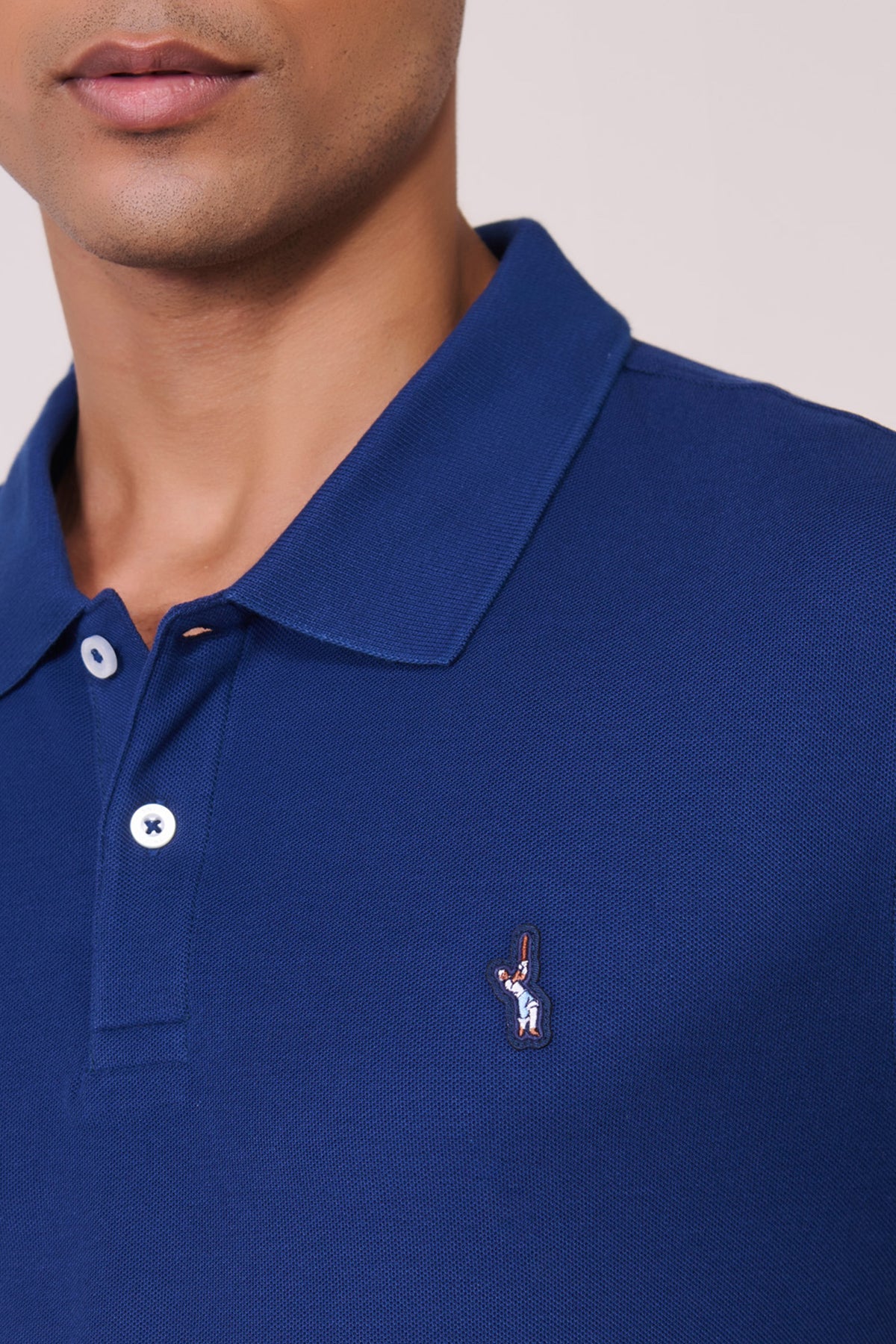 SNCC Prussian Blue Supima Pique Knit Shirt