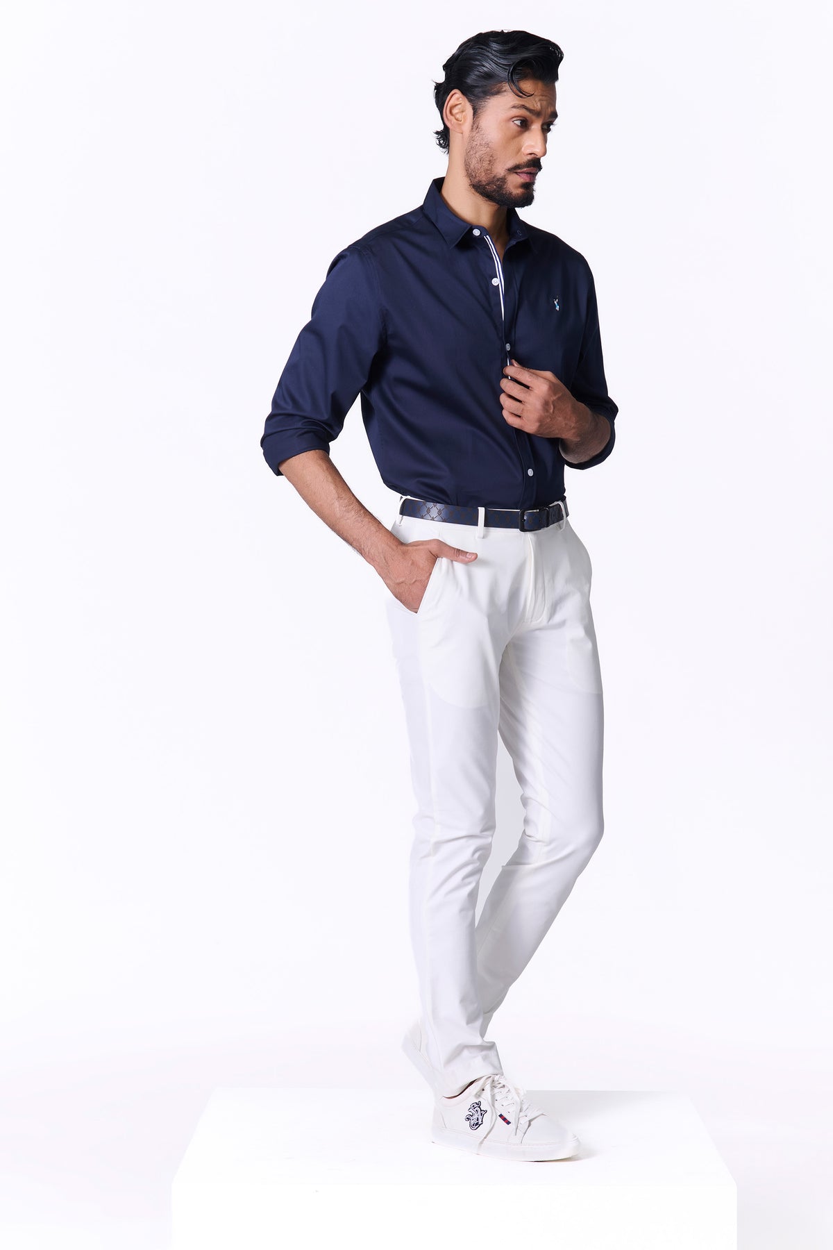 SNCC Navy Shirt with Contrasting Trim