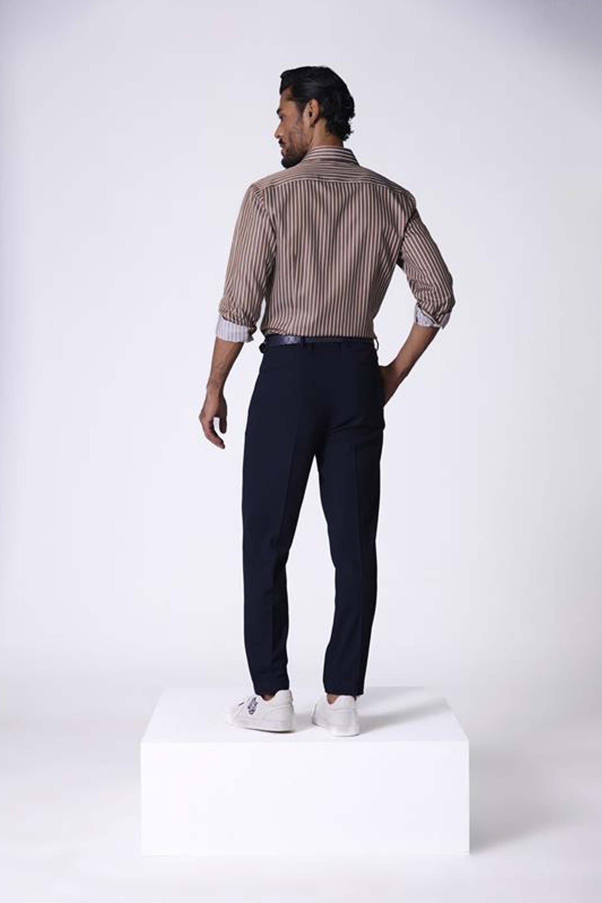 SNCC Brown Striped Shirt