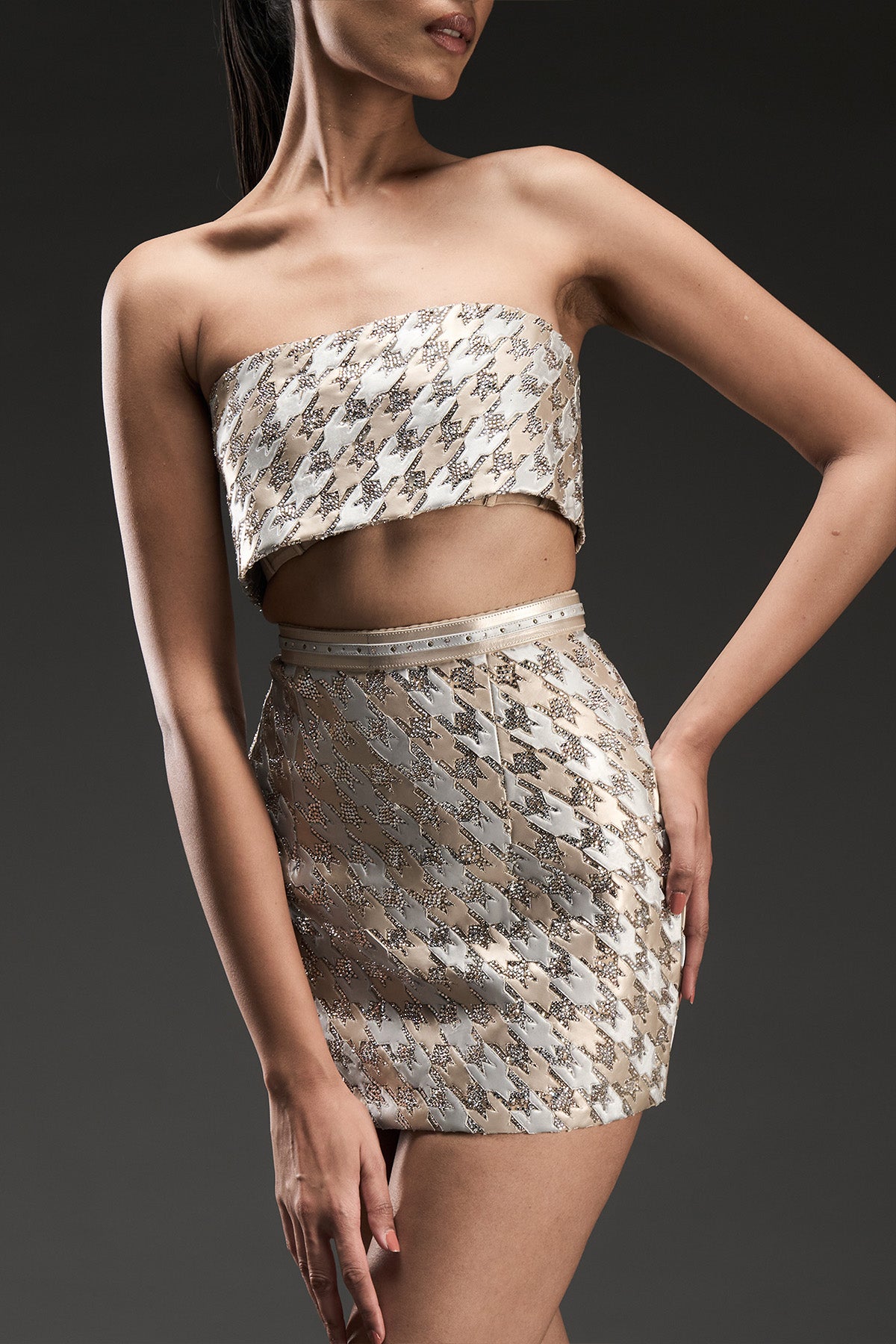Platinova Tailored Mini Skirt