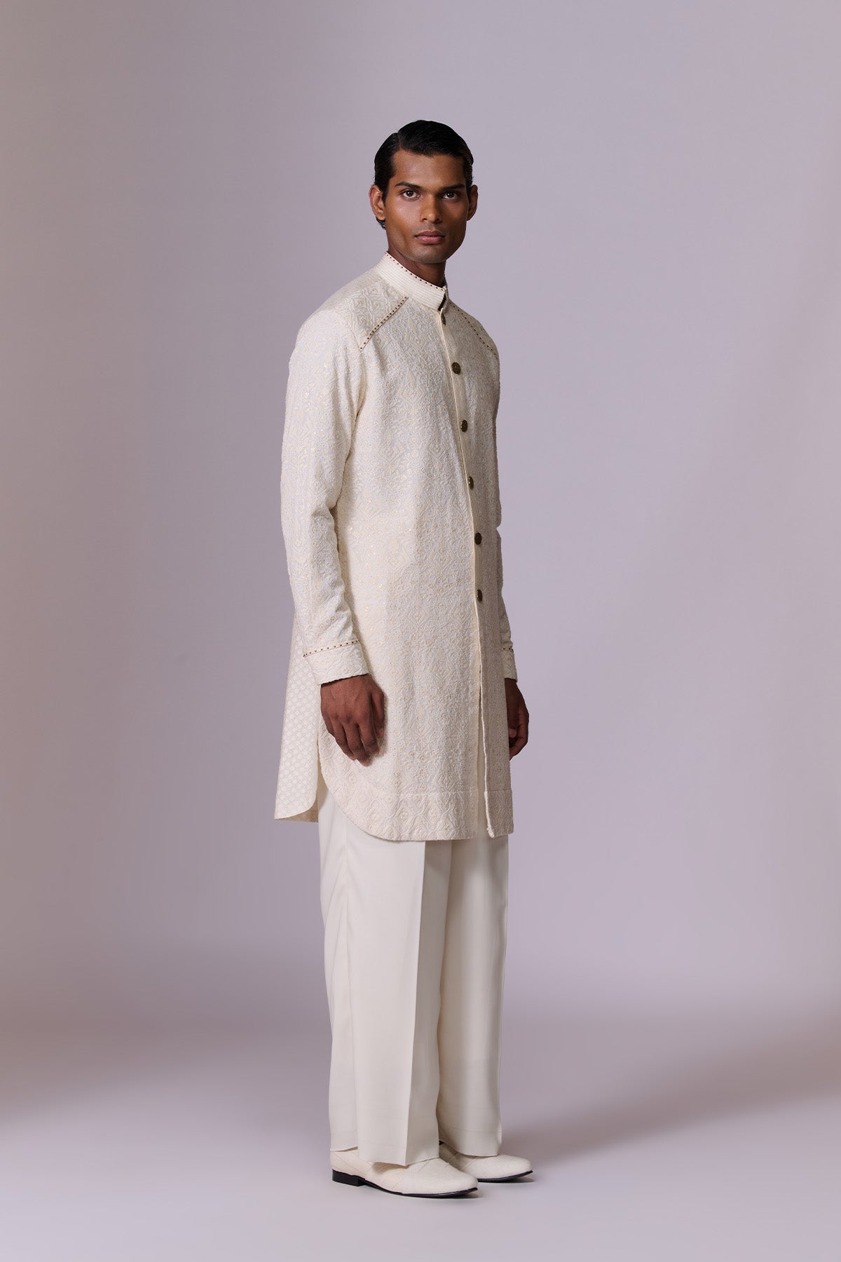 Ivory Intricate Embroidered Kurta Set