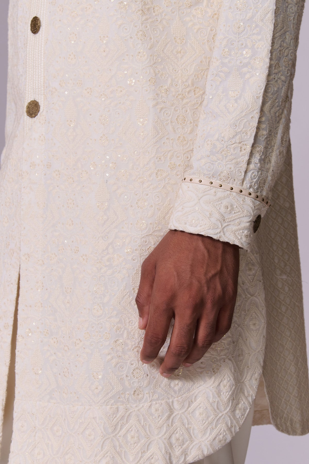 Ivory Intricate Embroidered Kurta Set
