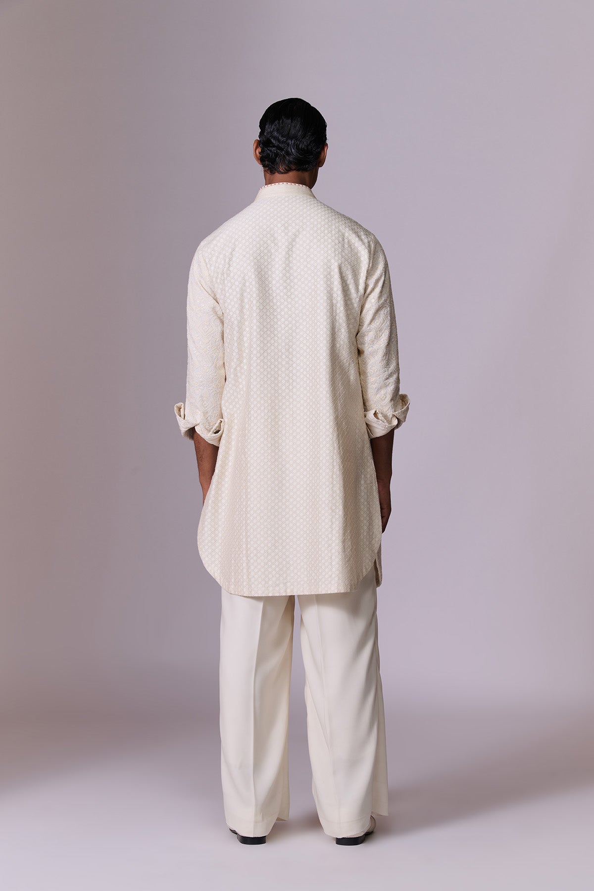 Ivory Intricate Embroidered Kurta Set