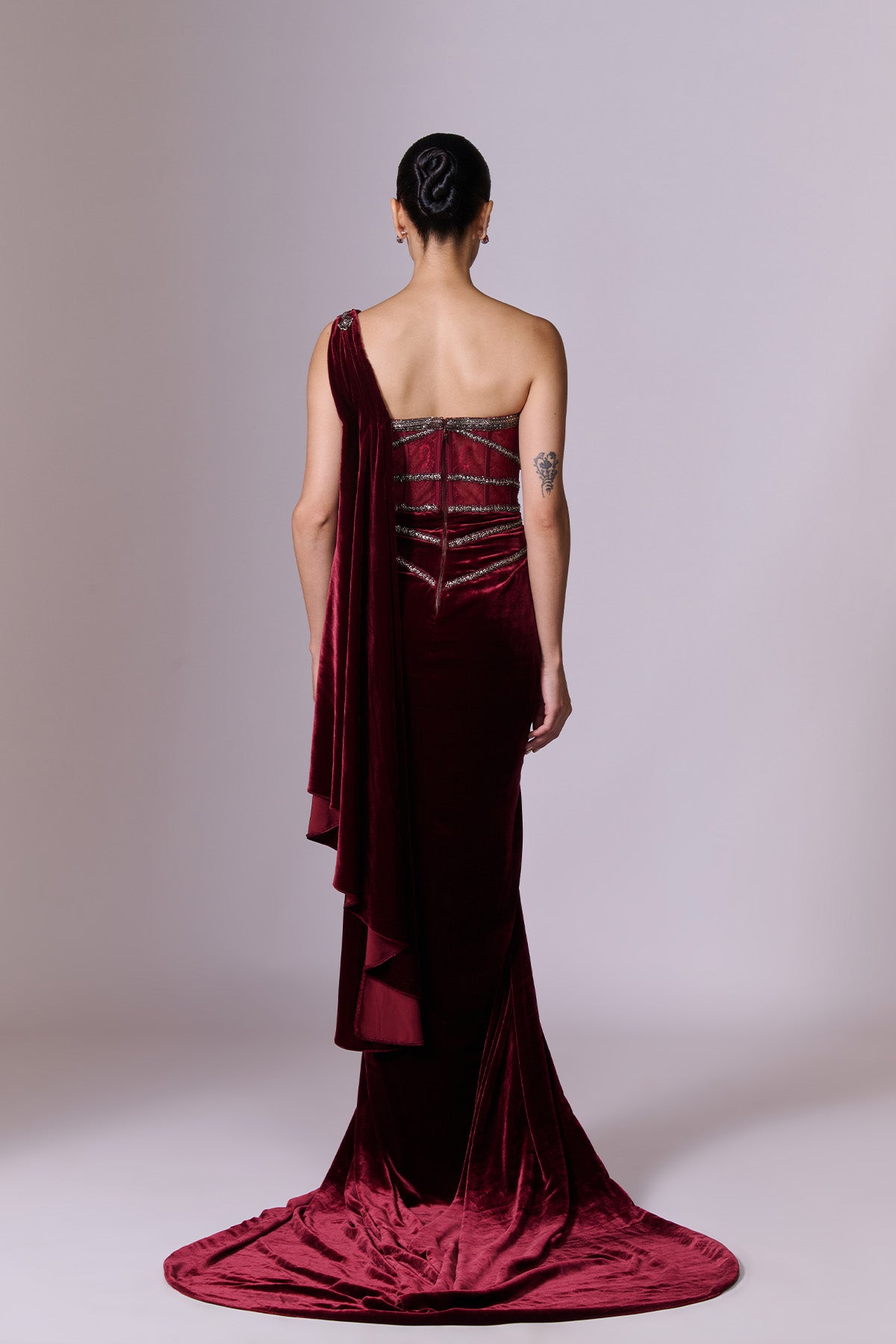 Merlot Velvet Gown