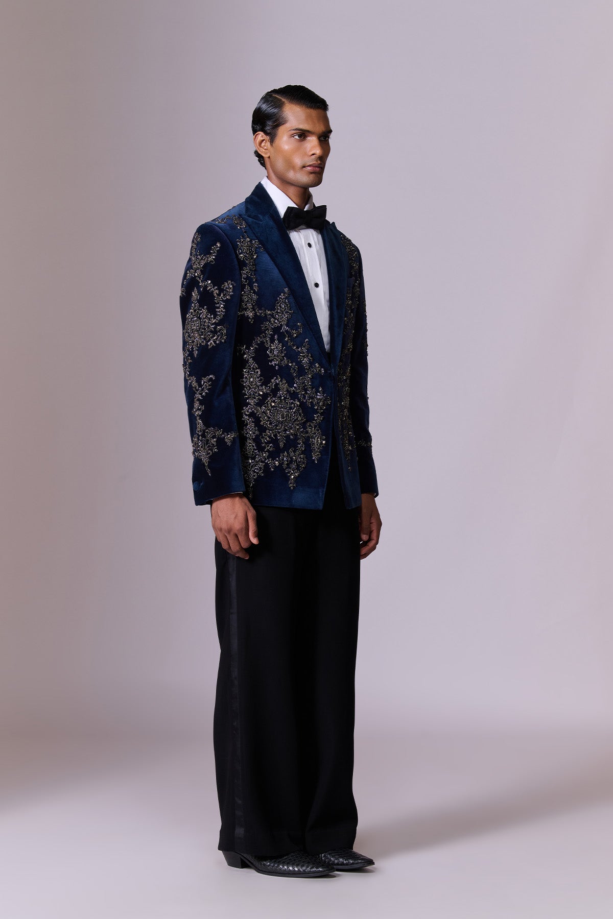 Midnight Motif Velvet Tuxedo set