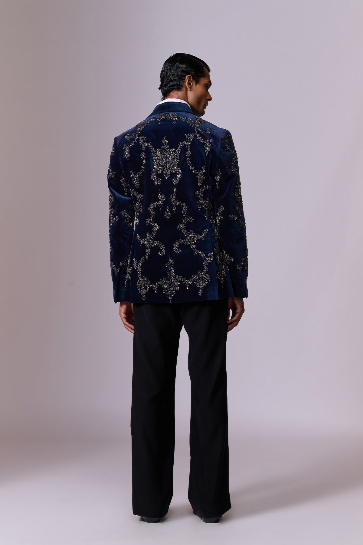 Midnight Motif Velvet Tuxedo set