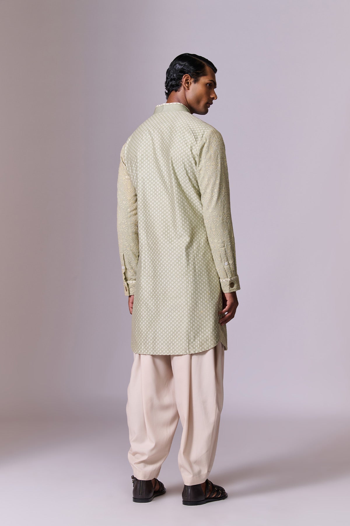 Mint Embroidered Kurta Set